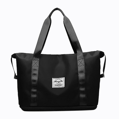 Női összecsukható sport tornazsák Fitness edzőtáska Utazótáska Száraz nedves elválasztás Nagy kapacitású táska vízálló poggyásztáska