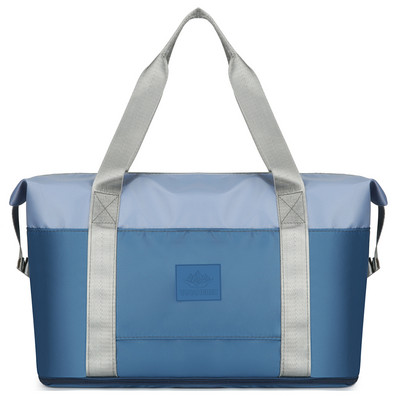 Női összecsukható sport tornazsák Fitness edzőtáska Utazótáska Száraz nedves elválasztás Nagy kapacitású táska vízálló poggyásztáska