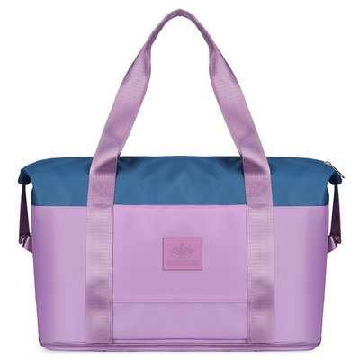 Női összecsukható sport tornazsák Fitness edzőtáska Utazótáska Száraz nedves elválasztás Nagy kapacitású táska vízálló poggyásztáska