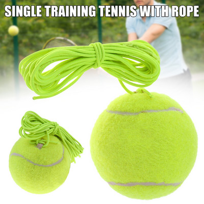 Тенис тренажор Тенис топка Практика Единичен инструмент за самообучение Отскок с еластично въже EIG88