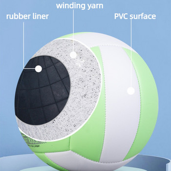 PVC машинно ушита волейболна топка със стандартен размер 5, групова тренировка, отборен мач, волейболна топка с висока подскачаща износоустойчива топка за игра на закрито на открито