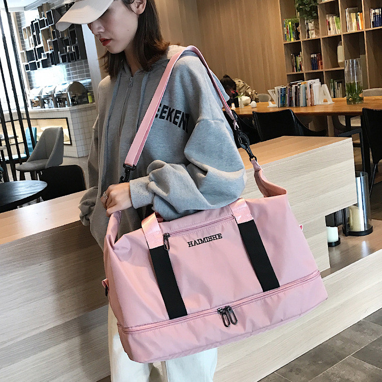 2021 Travel Bag Bagage Bag Τσάντες γυμναστικής Αδιάβροχες νάιλον αθλητικές τσάντες Γυναικείες γιόγκα κολύμβηση Tas Dry Wet Gymtas Sac De Sport