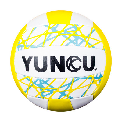 PVC staklėmis susiūtas 5 dydžio tinklinis, latekso vidinis, stiprus sandarumas, didelis elastingumas, vidaus lauko treniruotės tinklinis