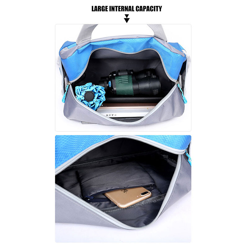 Veekindel nailonist reisipagasi kott Suure mahutavusega spordijooga spordisaali kott Naiste fitness korvpallitreeningu õlakott XA1WD