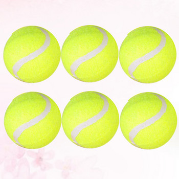 6 бр. Тенис топки с висока еластичност Практически тенис топки за тренировъчни упражнения