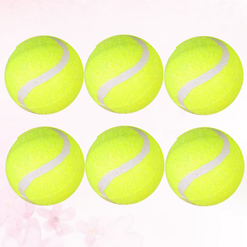 6 bucăți mingi de tenis mingi de tenis de înaltă elasticitate pentru antrenament