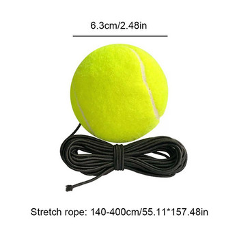 1Pc Professional Tennis Training Ball With Elastic Ball Training Φορητός εξοπλισμός String Ball Bounce Tennis Fitness Tenni O6B3