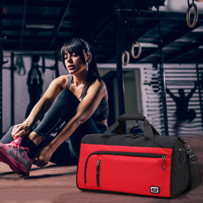 „Oxford“ kūno rengybos krepšys didelės talpos sportinė kuprinė piniginė Atsparus nusidėvėjimui reguliuojamas pečių dirželis su užtrauktuku kelionėms plaukioti