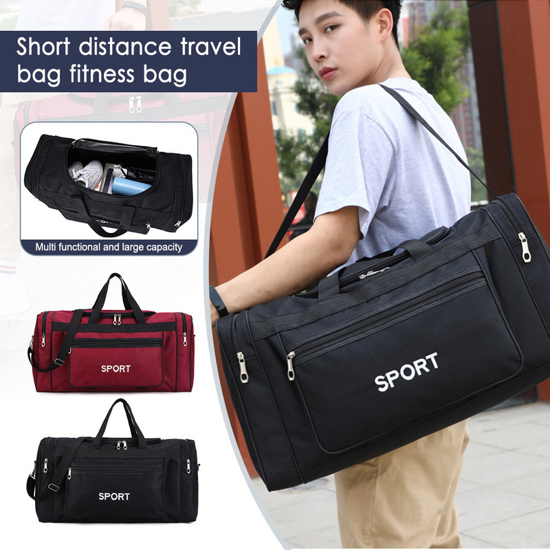 Kulumiskindel tõmblukuga Oxfordi spordiseljakott, suure mahutavusega treeningkott reisiujumiseks