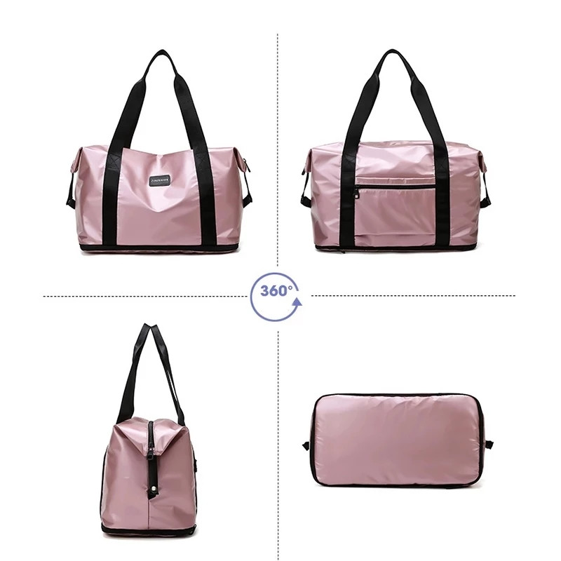 Sport tornatáska nőknek, úszó strand kézitáska száraz nedves tasakkal, könnyű utazási poggyász, dupla válltáska, fitnesz, N