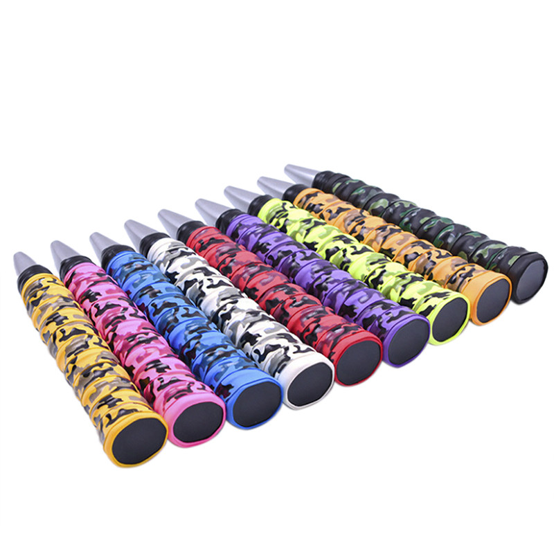 Absorb higireketi libisemisvastane teip käepideme käepide tennissulgpalli jaoks, kamuflaažiga libisemiskindel higipael