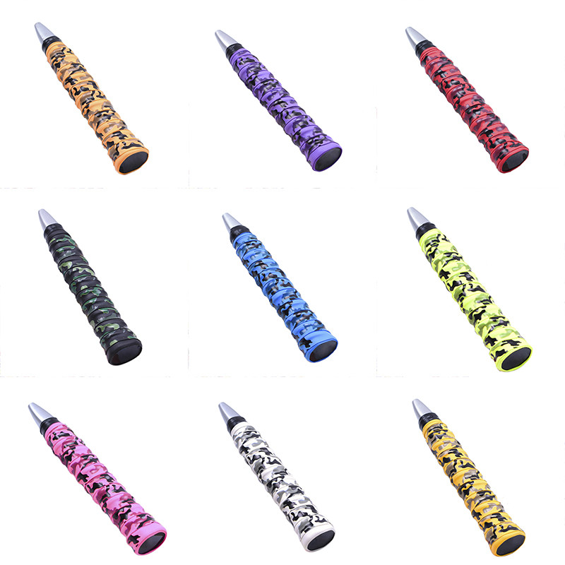 Absorb higireketi libisemisvastane teip käepideme käepide tennissulgpalli jaoks, kamuflaažiga libisemiskindel higipael