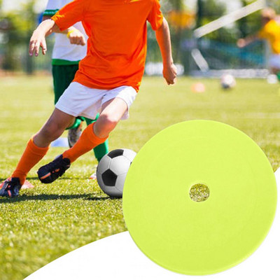 Футболна тренировъчна плоча с маркировка Неплъзгаща се тренировъчна тренировъчна тренировка с живи цветове Препятствие с кръгъл диск Футболни спортове