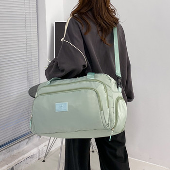 Водоустойчива чанта за фитнес Дамски фитнес пътни чанти Мъжка чанта за суха мокра чанта Чанти за рамо Свръхлека спортна чанта за йога с отделение за обувки