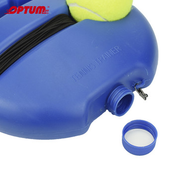Βάση βοηθημάτων προπόνησης τένις βαρέως τύπου με ελαστική μπάλα με σχοινί Εξάσκηση Self-Duty Rebound Tennis Trainer Partner Sparring Device