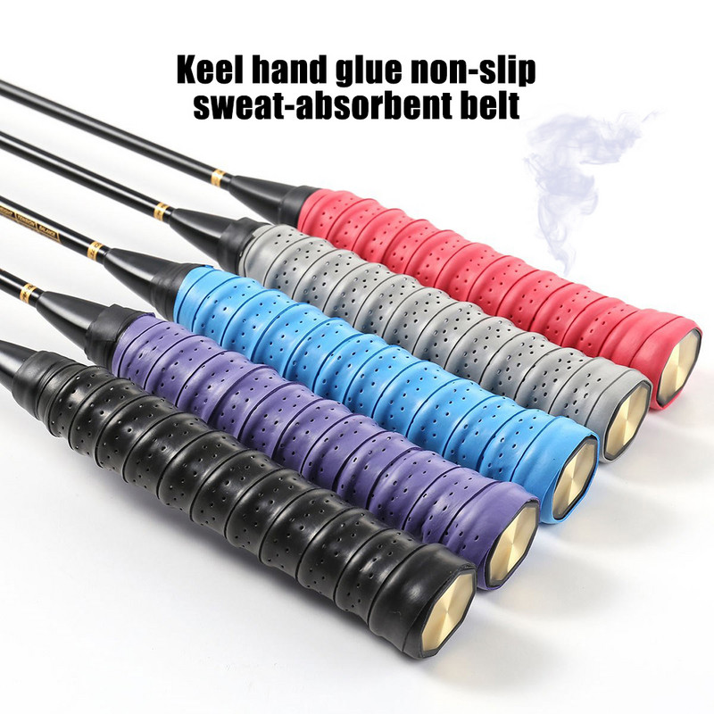 2 vnt. Teniso raketės, neslystanti, sugerianti prakaito juosta lauko meškerės vyniojimo dirželis, sportinis badmintono skvošo juostelė