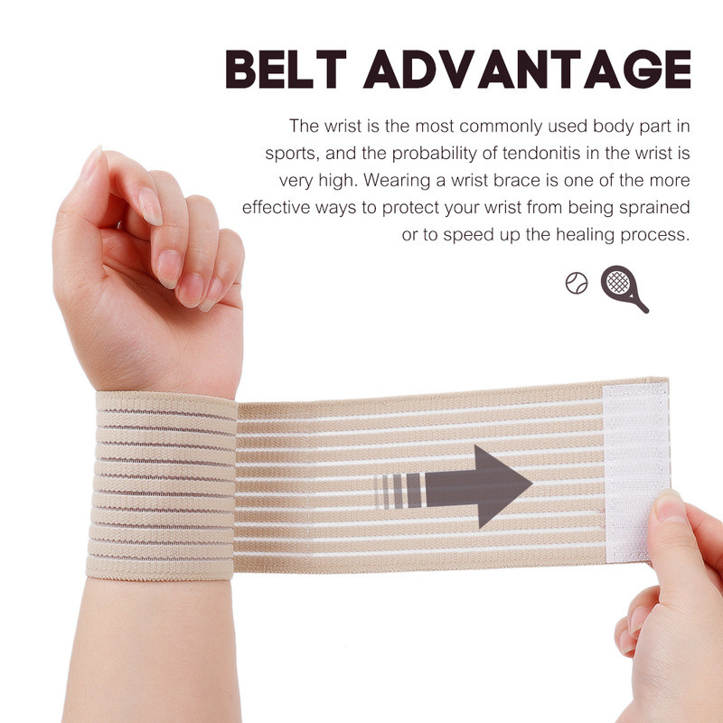 Elastinis sportinis tvarstis Riešo juosta Rankų gimnastikos atrama riešo petnešėlėmis teniso medvilninė riešo juosta Fitneso pratimai Jėgos kilnojimas