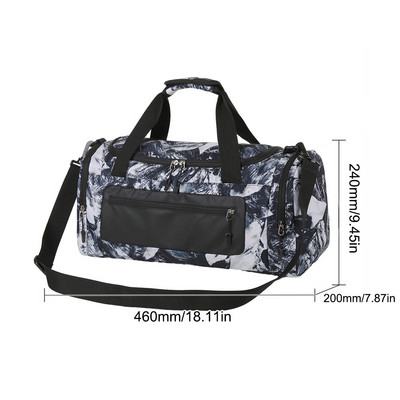 Ανδρική αθλητική τσάντα αποσκευών μεγάλης χωρητικότητας με θήκη παπουτσιών και τσάντα γυμναστικής με υγρή τσέπη Εξωτερική τσάντα χειρός Weekend Gym Travel