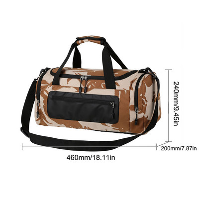 Ανδρική αθλητική τσάντα αποσκευών μεγάλης χωρητικότητας με θήκη παπουτσιών και τσάντα γυμναστικής με υγρή τσέπη Εξωτερική τσάντα χειρός Weekend Gym Travel