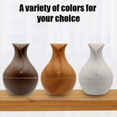 Mini Wood Grain Oro Drėkintuvas Aroma Eterinis Aliejus Humidificadores Namų difuzorius Cool Mist Purškiklis Kvapų kvepalų valytuvas