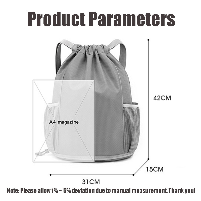 Krepšinio sportinė kuprinė Vyriškas sportinis krepšys moterims kūno rengybos krepšys Neperšlampamas sporto krepšys su batų skyriumi Ultralengva gimnastikos kuprinė