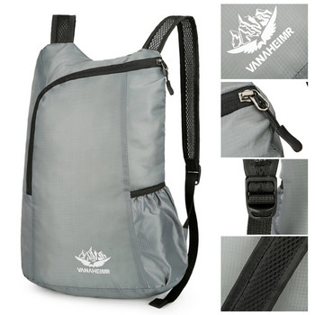 Найлонова унисекс водоустойчива сгъваема чанта раница за открито преносима къмпинг туризъм пътуване раница за свободното време унисекс спортна чанта раница