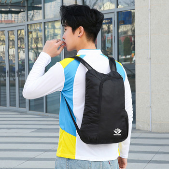 Nylon Unisex αδιάβροχη πτυσσόμενη τσάντα Εξωτερικό σακίδιο πλάτης Φορητό Camping Πεζοπορία Ταξίδι Daypack Αναψυχής Unisex Sport Bag Backpack