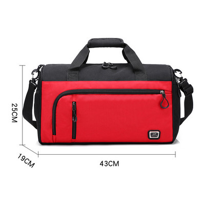 Oksfordo kūno rengybos krepšys didelės talpos kūno rengybos treniruočių krepšys, daugiafunkcis reguliuojamas pečių dirželis su užtrauktuku, skirtas plaukioti kelionėse