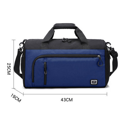 Oksfordo kūno rengybos krepšys didelės talpos kūno rengybos treniruočių krepšys, daugiafunkcis reguliuojamas pečių dirželis su užtrauktuku, skirtas plaukioti kelionėse