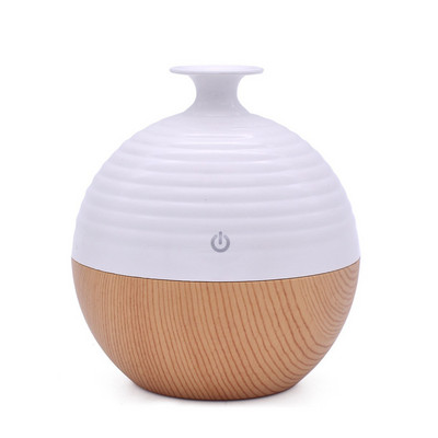 USB ultraheli õhuniisutaja eeterlike õlide hajuti puidust teravilja vaas minihajuti kodu aroomiteraapia õhuniisutid öövalgus