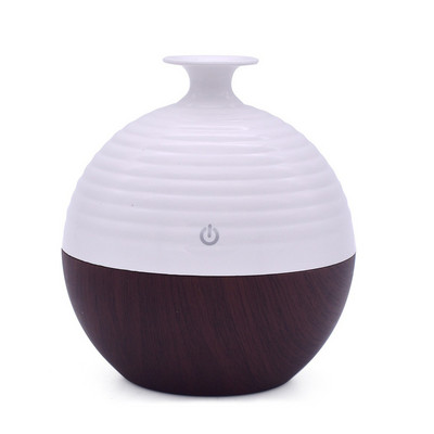 USB ultraheli õhuniisutaja eeterlike õlide hajuti puidust teravilja vaas minihajuti kodu aroomiteraapia õhuniisutid öövalgus