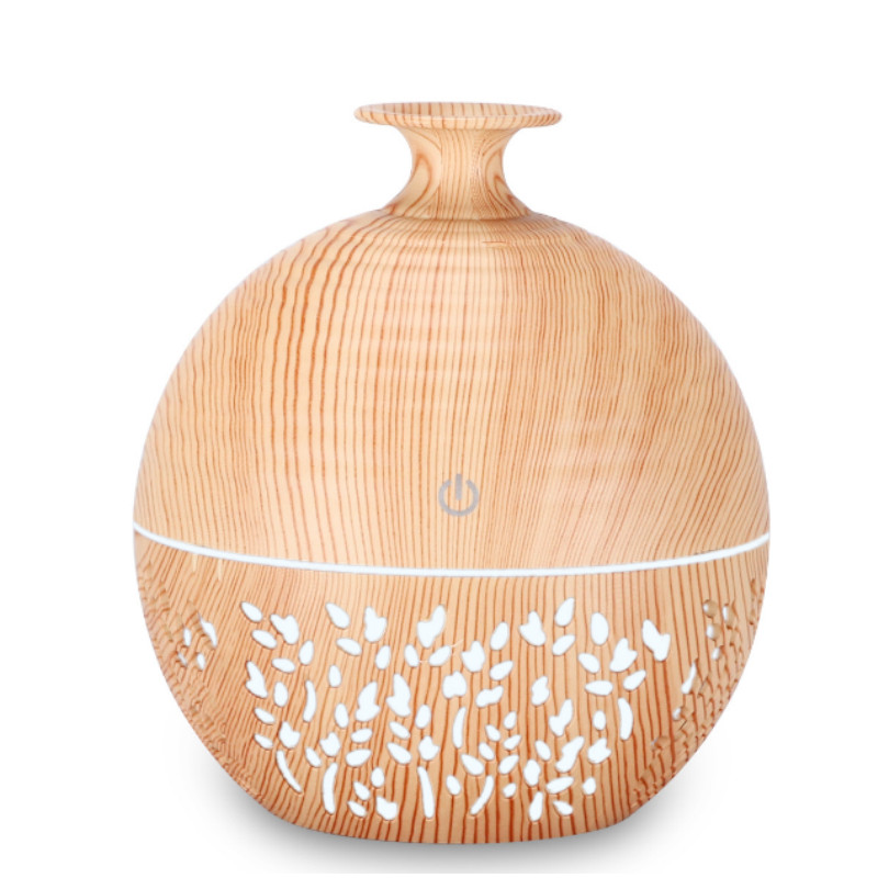 USB ultraheli õhuniisutaja eeterlike õlide hajuti puidust teravilja vaas minihajuti kodu aroomiteraapia õhuniisutid öövalgus