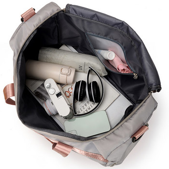 Модна платнена оксфордска чанта за фитнес Дамски фитнес йога Сухи мокри чанти за рамо Голям пакет за пътуване Спортна чанта с отделение за обувки