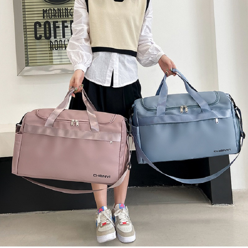 Madingas Oksfordo audinio kelioninis gimnastikos krepšys Moteriškas kūno rengybos jogos krepšys, sausas šlapias pečių krepšys Didelis kelioninis sportinis krepšys su batų skyriumi