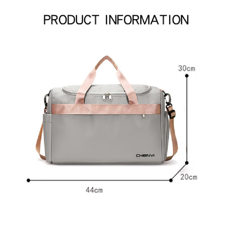 Madingas Oksfordo audinio kelioninis gimnastikos krepšys Moteriškas kūno rengybos jogos krepšys, sausas šlapias pečių krepšys Didelis kelioninis sportinis krepšys su batų skyriumi
