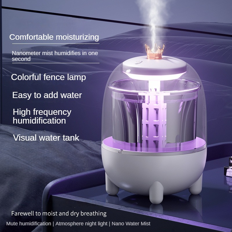 Stalinis oro drėkintuvas nešiojamas 1000 ml drėkintuvas LED šviesos aromato eterinių aliejų difuzorius Ultragarsinis oro drėkintuvas automobilinis difuzorius