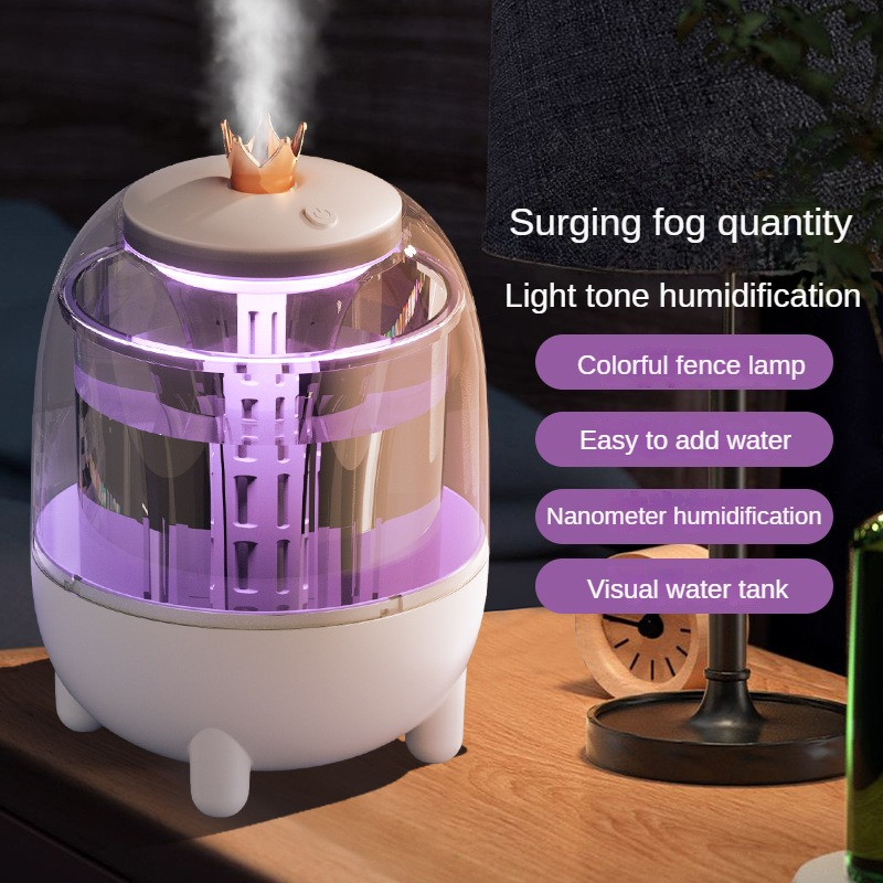 Stalinis oro drėkintuvas nešiojamas 1000 ml drėkintuvas LED šviesos aromato eterinių aliejų difuzorius Ultragarsinis oro drėkintuvas automobilinis difuzorius