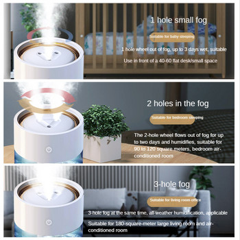 Air Humidifier 2L Home Aromatherapy Humidifiers Diffusers Transparent Led Aroma Essential Oil Diffuser Water Fogger Air Purifier