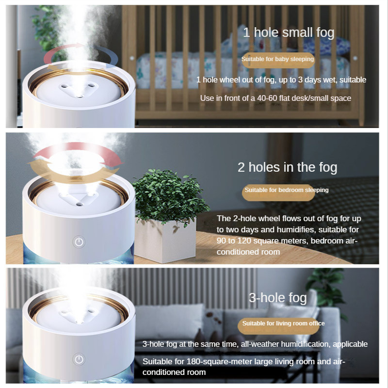 Oro drėkintuvas 2L Namų Aromaterapija Drėkintuvai Difuzoriai Skaidrus Led Aroma Eterinių Aliejų Difuzorius Vandens Rūko oro valytuvas