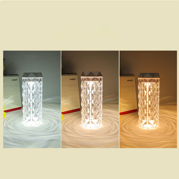 Υγραντήρες αέρα Crystal Humidifier USB Essential Oil Diffuser with Night Light Desktop Aromatherapy Aroma Diffuser 400/1000ML