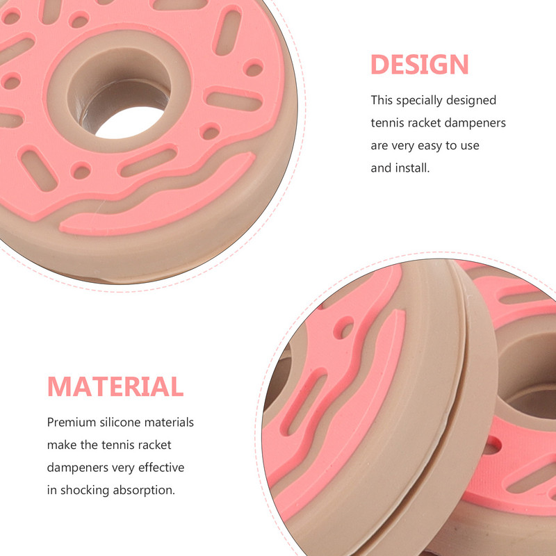 Teniso raketės amortizatoriaus priedas Silikoninis amortizatorius Vibracijos slopintuvas Amortizatorius