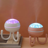 Uued Octopus õhuniisutid vee udu niisutaja hajuti eeterlike õlide hajuti lauaarvuti udupihusti värviline öövalgus