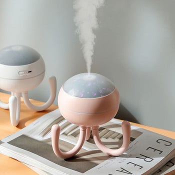 Νέος Octopus Air Humidifiers Water Mist Diffuser Diffuser Essential Oil Diffuser Desktop Mist Sprayer Πολύχρωμο φως νύχτας