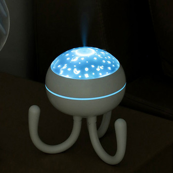 Νέος Octopus Air Humidifiers Water Mist Diffuser Diffuser Essential Oil Diffuser Desktop Mist Sprayer Πολύχρωμο φως νύχτας
