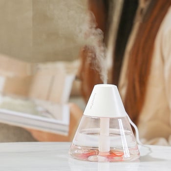 Υγραντήρες αέρα Volcano Humidifier Cute Essential Oil Diffuser Desktop Mini Aroma Humidifier Diffuser Ultrasonic Cool Mist Maker