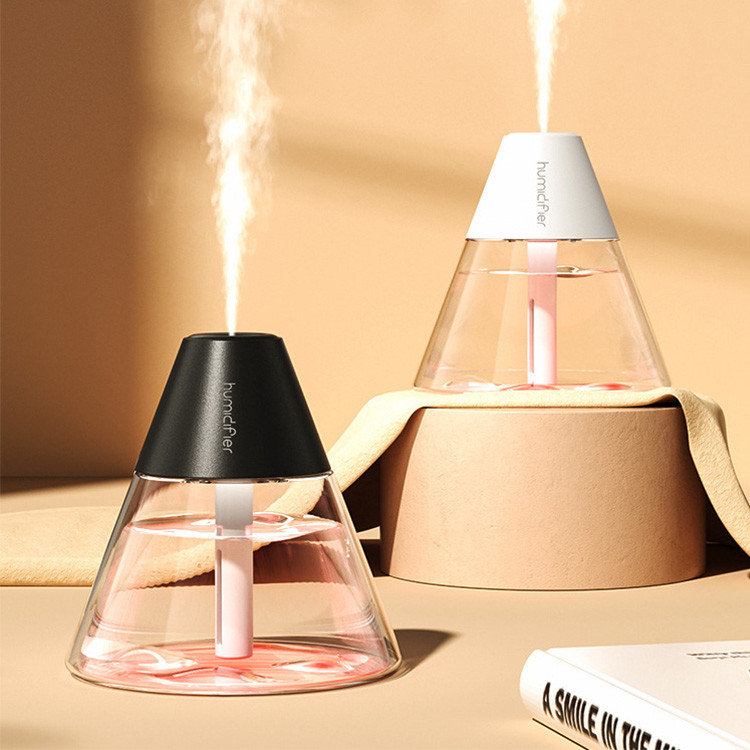 Oro drėkintuvai Vulcano Drėkintuvas Mielas eterinių aliejų difuzorius Stalinis mini aromatinis drėkintuvas difuzorius Ultragarsinis vėsus rūko gamintojas