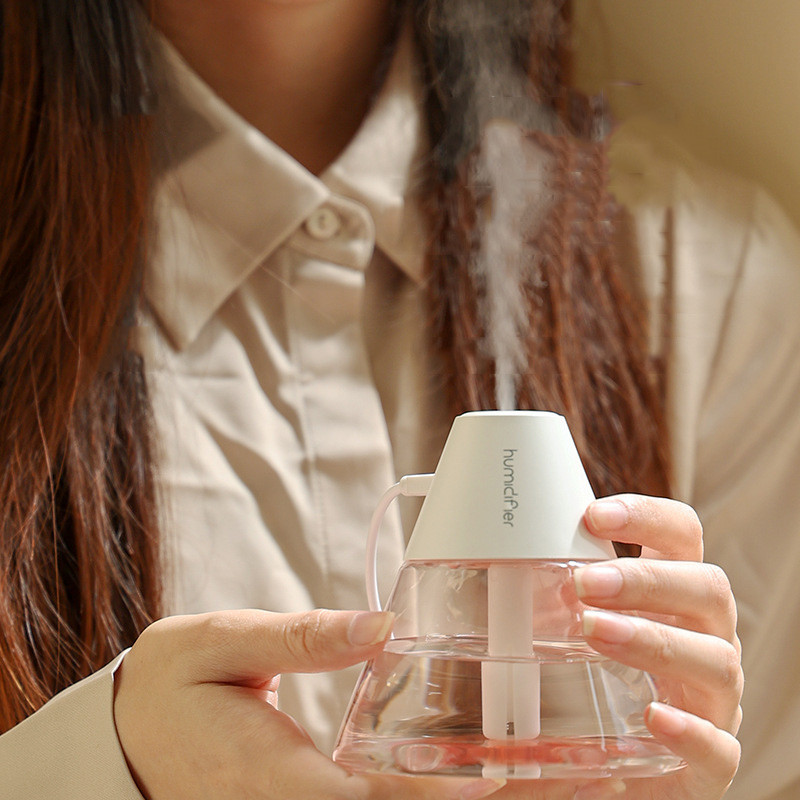 Oro drėkintuvai Vulcano Drėkintuvas Mielas eterinių aliejų difuzorius Stalinis mini aromatinis drėkintuvas difuzorius Ultragarsinis vėsus rūko gamintojas