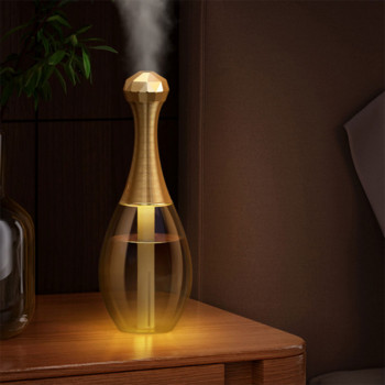 Mini Air Humidifier 300ml Ultrasonic Cool Mist Maker with Colorful Atmosphere Light Car Humidifier Car Bottle Diffuser