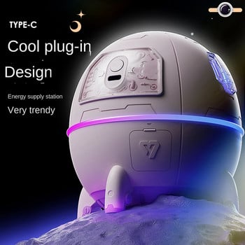 220Ml Mini Astronaut Air Purification Humidifier συνδεδεμένος για χρήση Υγραντήρας αέρα με Light Atmosphere For Home Purple