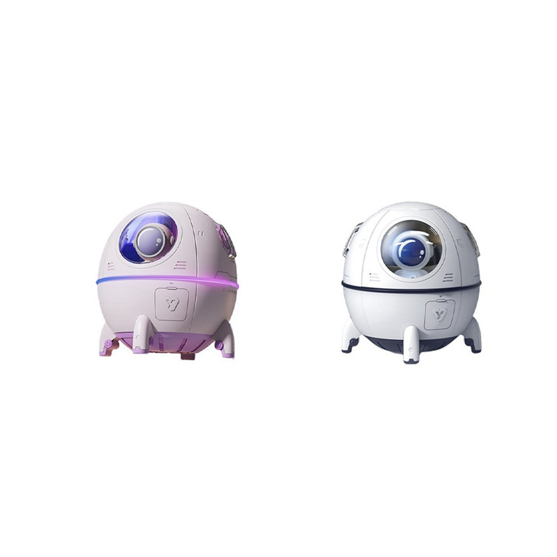 220 ml Mini Astronaut oro valymo drėkintuvas prijungtas naudoti Oro drėkintuvas su atmosferos šviesa, skirtas namams violetinė